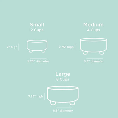 Ceramic Cat & Dog Pet Bowl, Elevated Stoneware Feeder, Dishwasher Safe