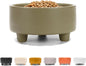 Ceramic Cat & Dog Pet Bowl, Elevated Stoneware Feeder, Dishwasher Safe
