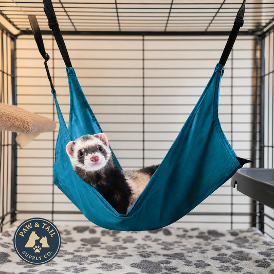 Marshall Leisure Lounge Cage Hammock for Ferrets, Holds Three Adult Ferrets