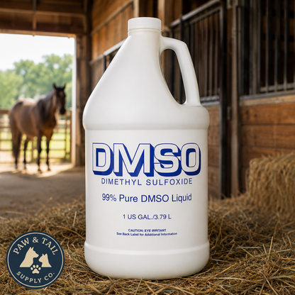 DMSO Liquid 1 Gallon 99% Pure Dimethyl Sulfoxide Horse Joint Arthritis Pain Relief