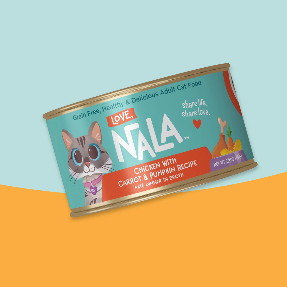 Chicken With Carrot Pumpkin Recipe Paté Dinner In Broth Adult Cat Food, 2.8-oz