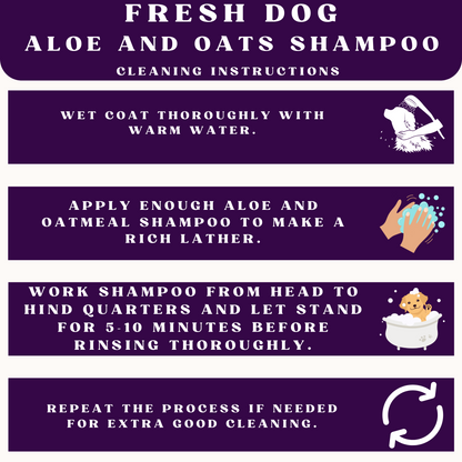 Piccardmeds4pets Aloe Oats Dog Shampoo + Total Pet Health Puppy ID Collars 8-Pack Combo