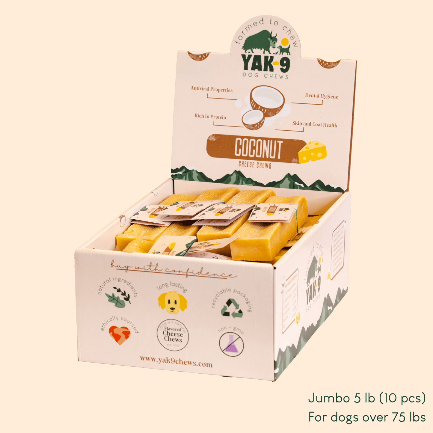 Coconut Cheese Chews for Dogs