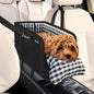 Console Dog Car Seat for Small Dogs, Anti-Slip Booster with Safety Strap