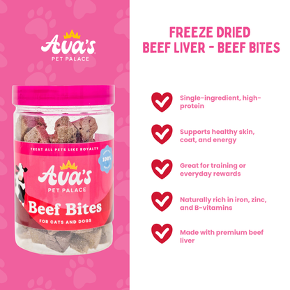 Freeze Dried Beef Liver - Beef Bites