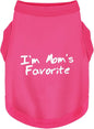 Dog Tank Shirt I'm Mom's Favorite Cotton Vest All Sizes & Colors