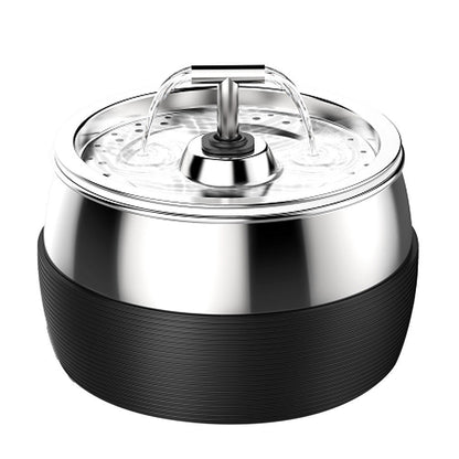 Stainless Steel Smart Pet Water Dispenser with Automatic Circulation and Filtration, Large Capacity Feeder for Cats and Dogs