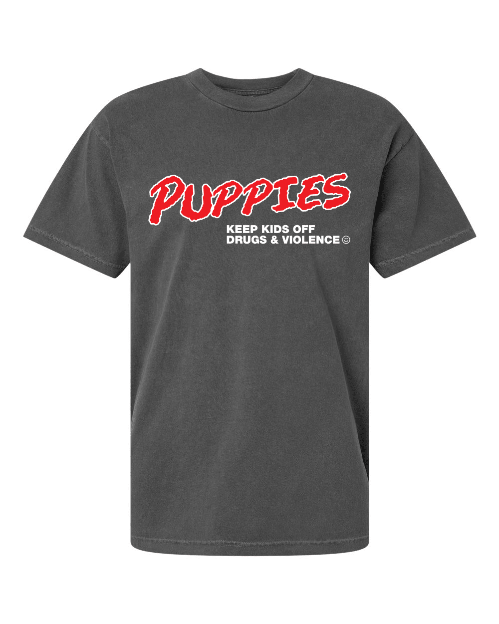 Puppies Keep Kids Off Drugs and Alcohol| Uni-Sex Crewneck Tee
