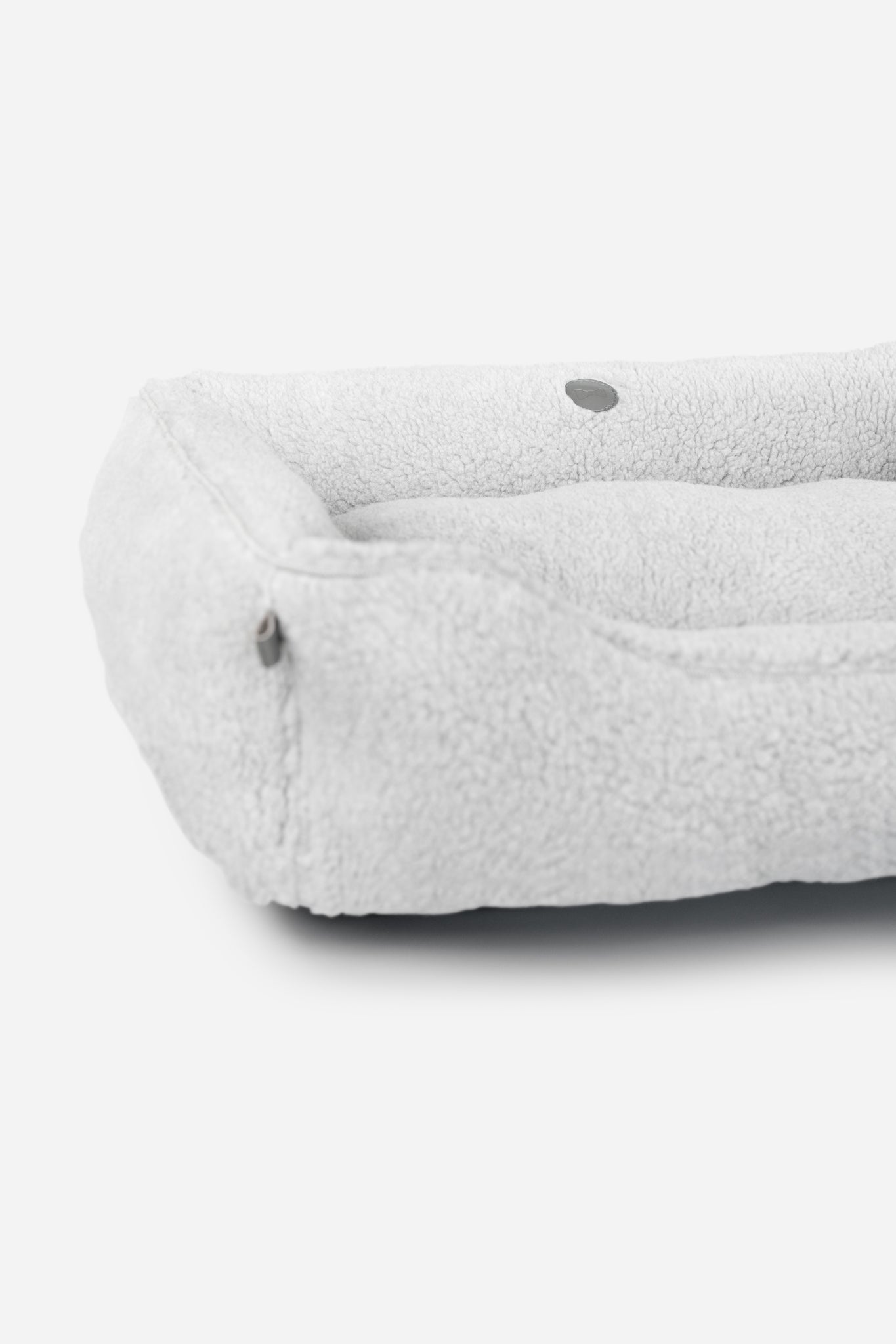 Furry Sleeper Dog Bed Gray