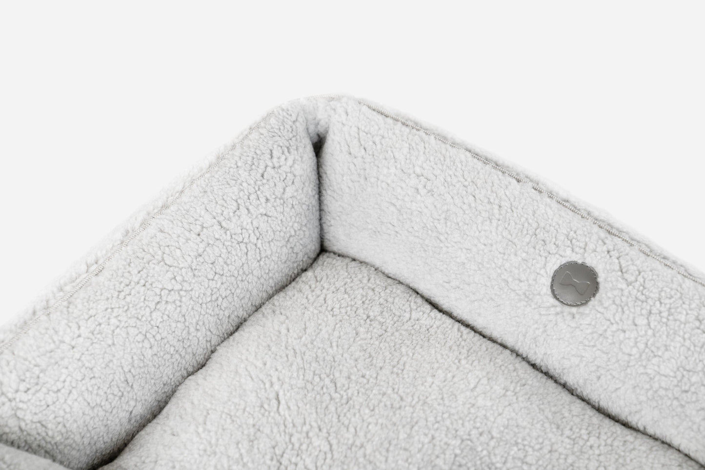 Furry Sleeper Dog Bed Gray