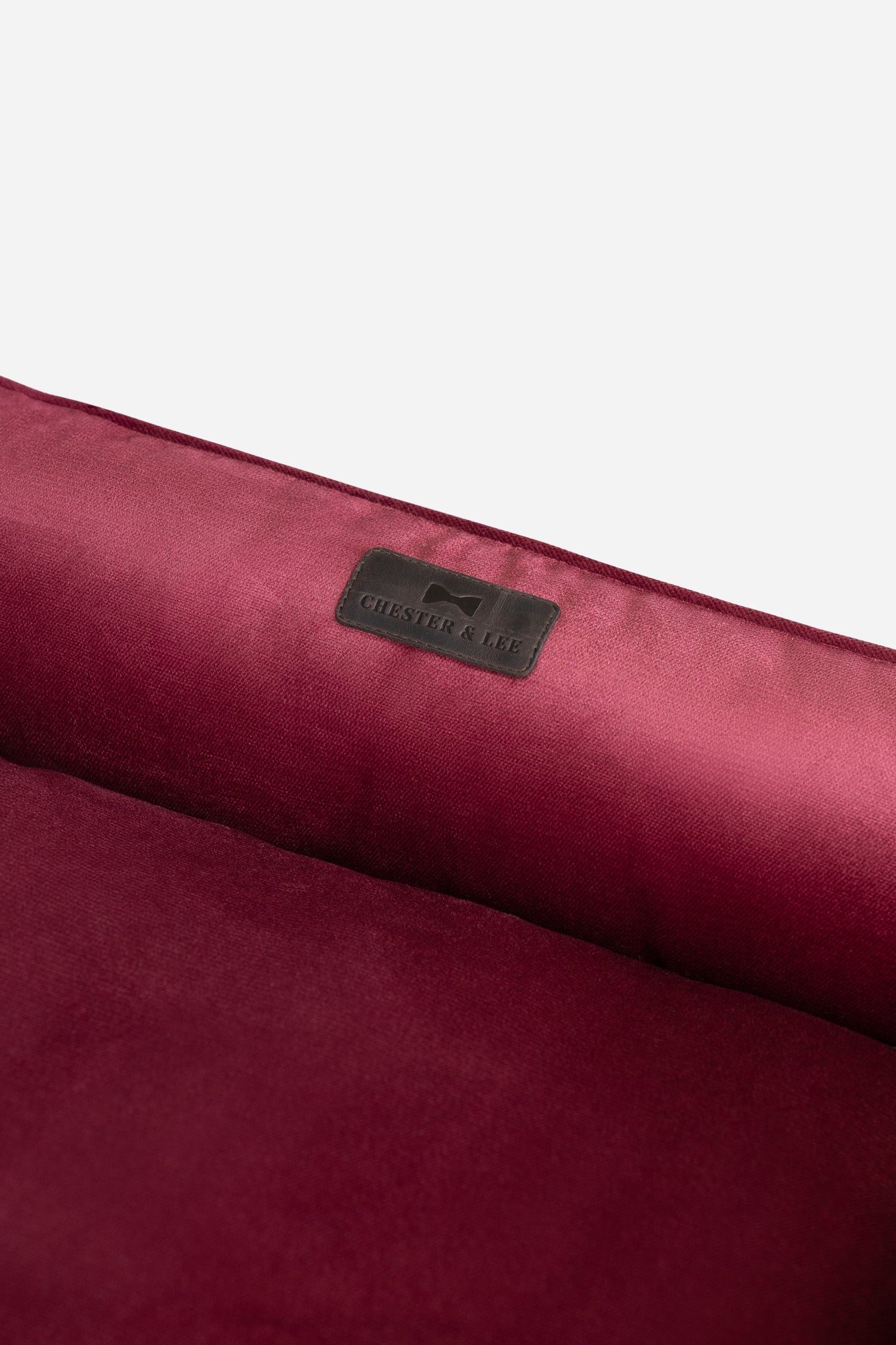 Vibrant Velvet Sleeper Dog Bed Wine