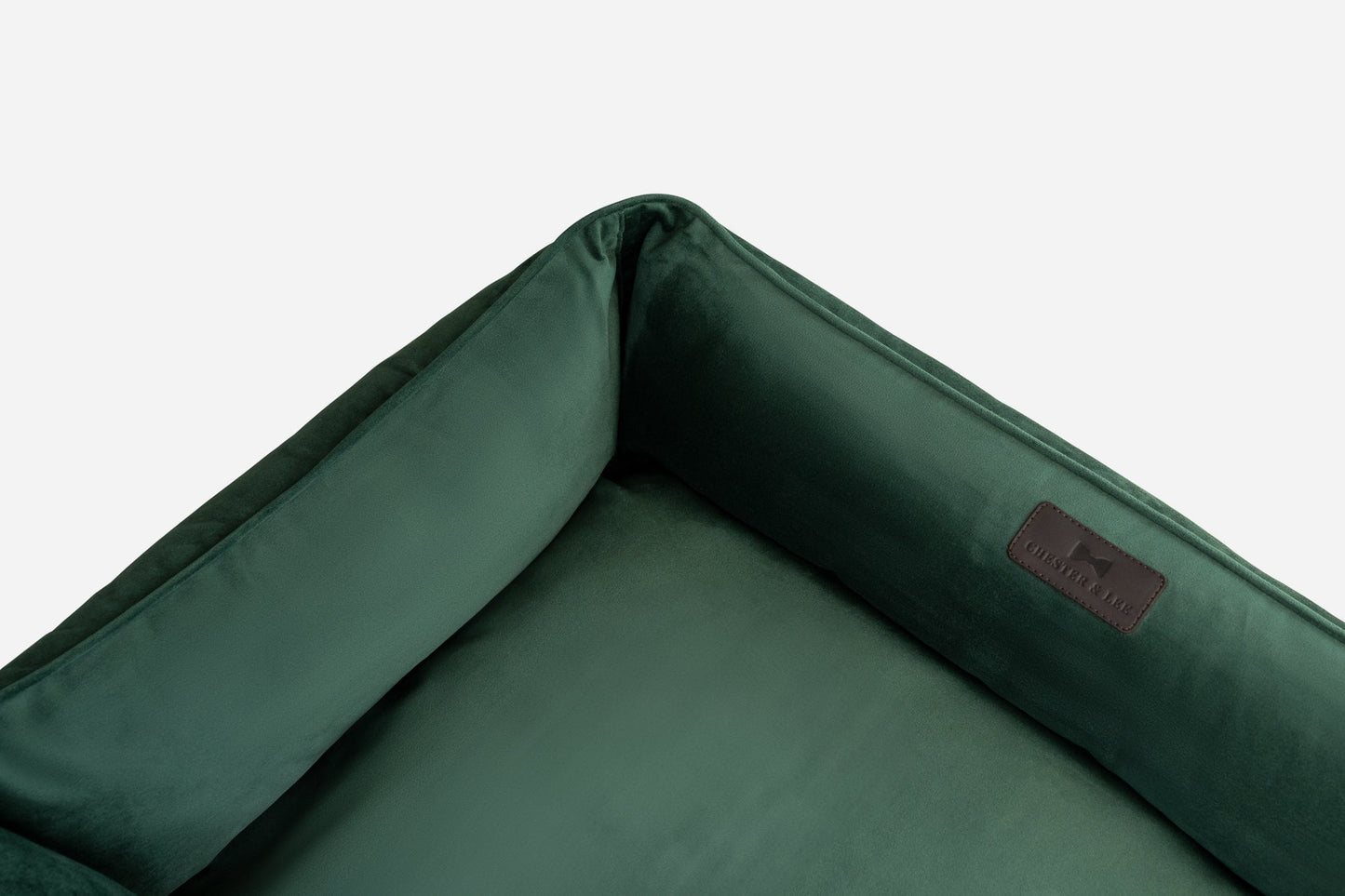 Classic Velvet Sleeper Dog Bed Green