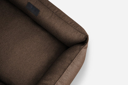 Cotton Sleeper Dog Bed Brown