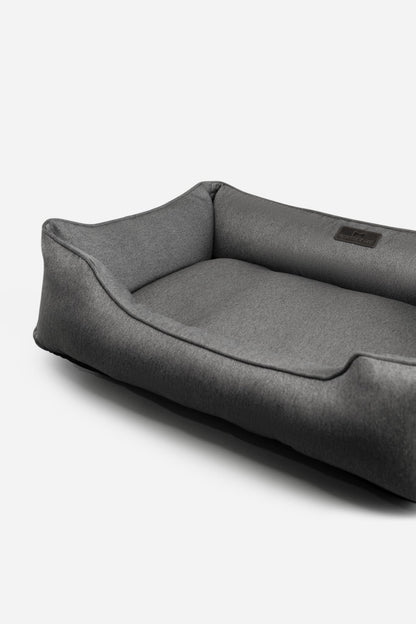 Cotton Sleeper Dog Bed Gray