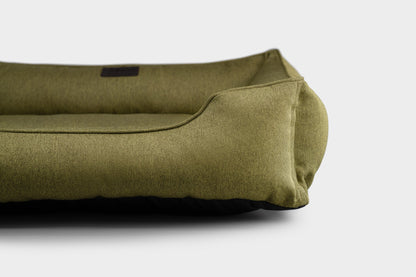 Cotton Sleeper Dog Bed Olive