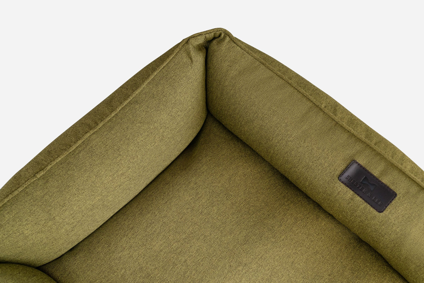 Cotton Sleeper Dog Bed Olive