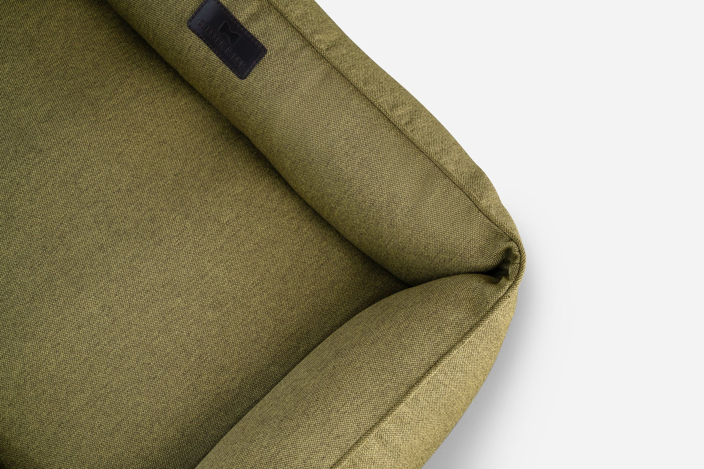 Cotton Sleeper Dog Bed Olive