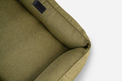 Cotton Sleeper Dog Bed Olive