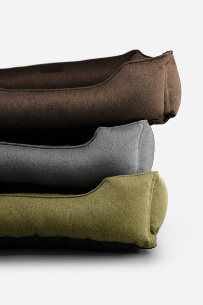 Cotton Sleeper Dog Bed Brown