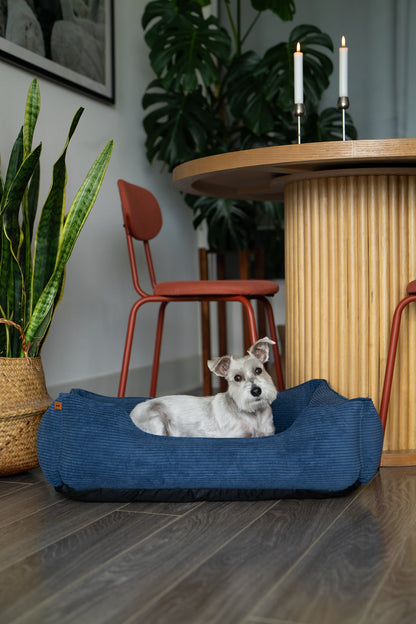 Fancy Corduroy Sleeper Dog Bed
