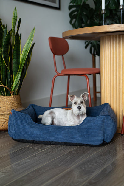 Fancy Corduroy Sleeper Dog Bed