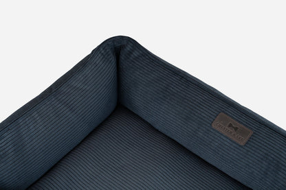 Fancy Corduroy Sleeper Dog Bed Graphite