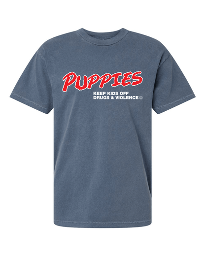 Puppies Keep Kids Off Drugs and Alcohol| Uni-Sex Crewneck Tee