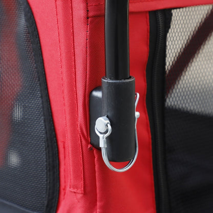2-in-1, 3 Wheel Pet Jogging Stroller Bike Trailer