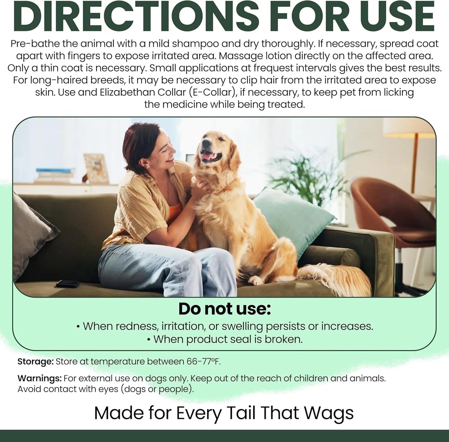 Dog Hydrocortisone Lotion Anti Itch Relief Skin Irritation Flea Bites USA
