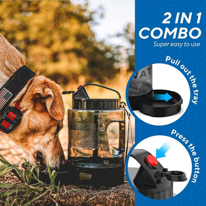 Dog Travel Water Bottle Portable Leak Proof Bowl Dispenser Large Dogs Hiking