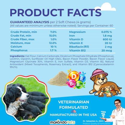 Dog Postnatal & Lactation Nutrition | 120 Soft Chews