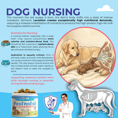 Dog Postnatal & Lactation Nutrition | 120 Soft Chews