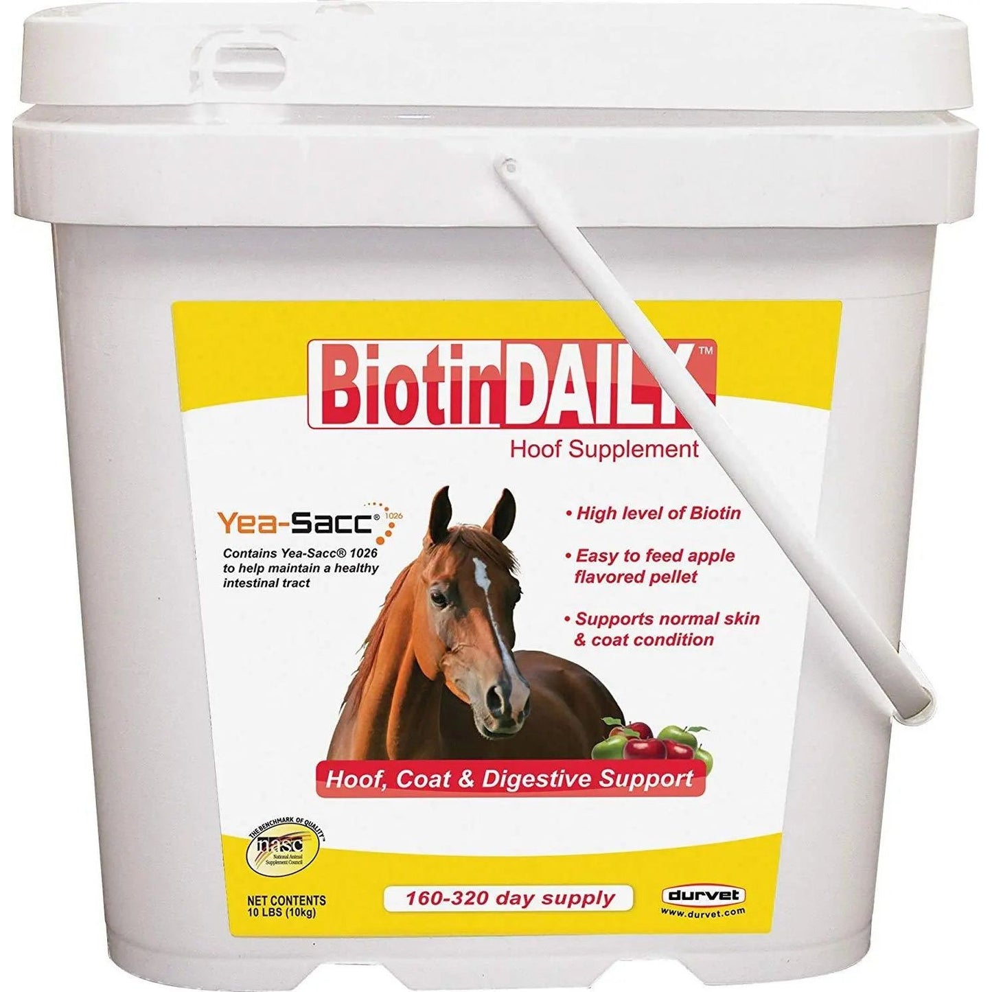 Durvet Biotin Daily Hoof Supplement for Horses 10 lbs.