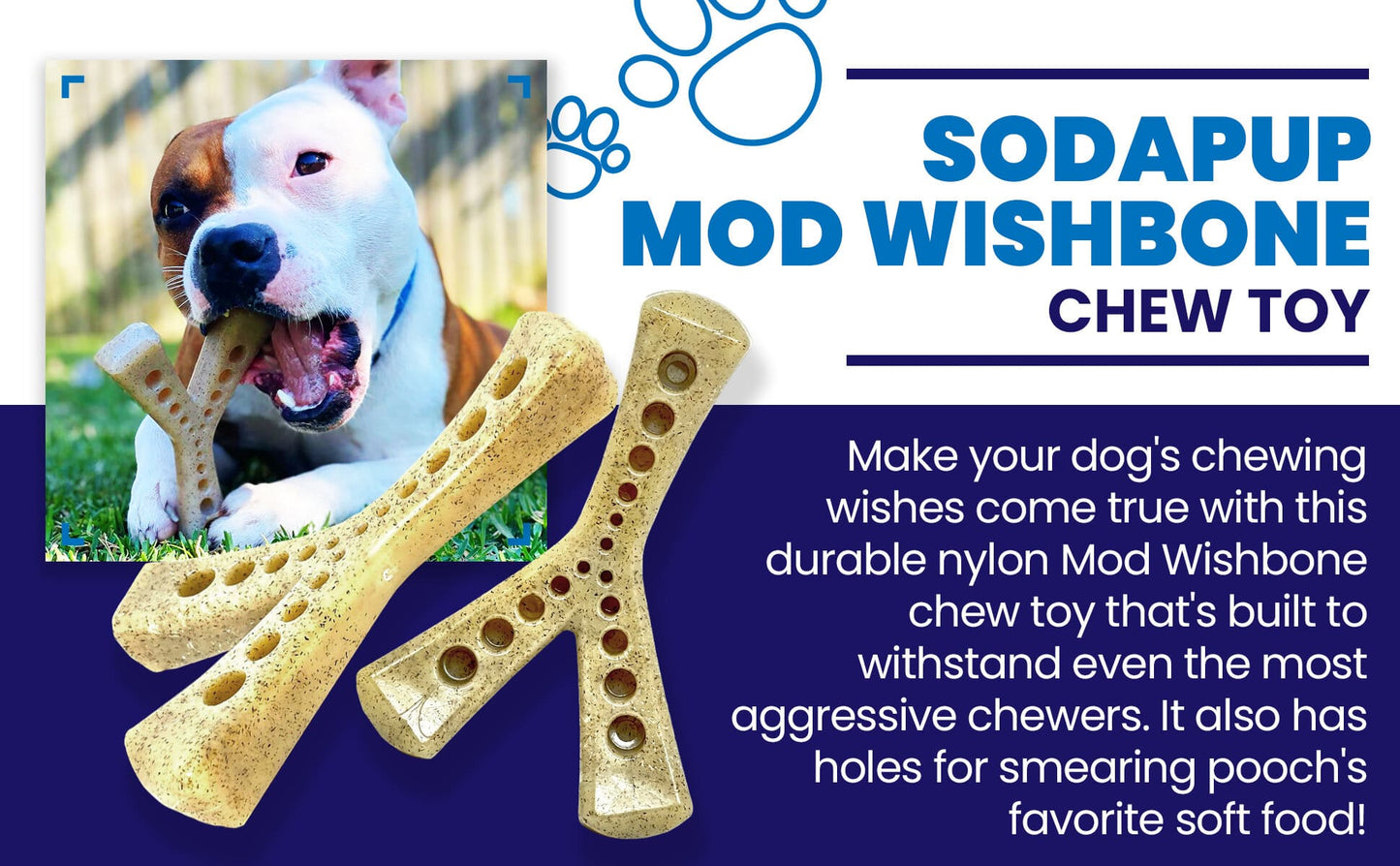 MOD Wishbone Nylon Dog Chew Toy for Aggressive Chewers | USA Made