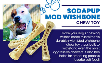 MOD Wishbone Nylon Dog Chew Toy for Aggressive Chewers | USA Made