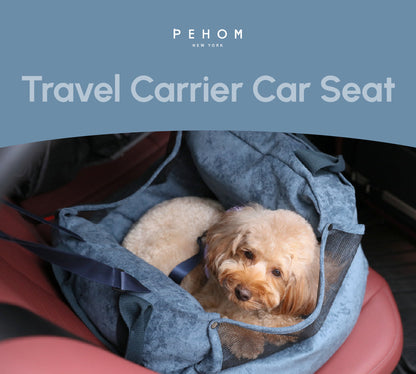 Puff Guard Dog Car Seat - Blue