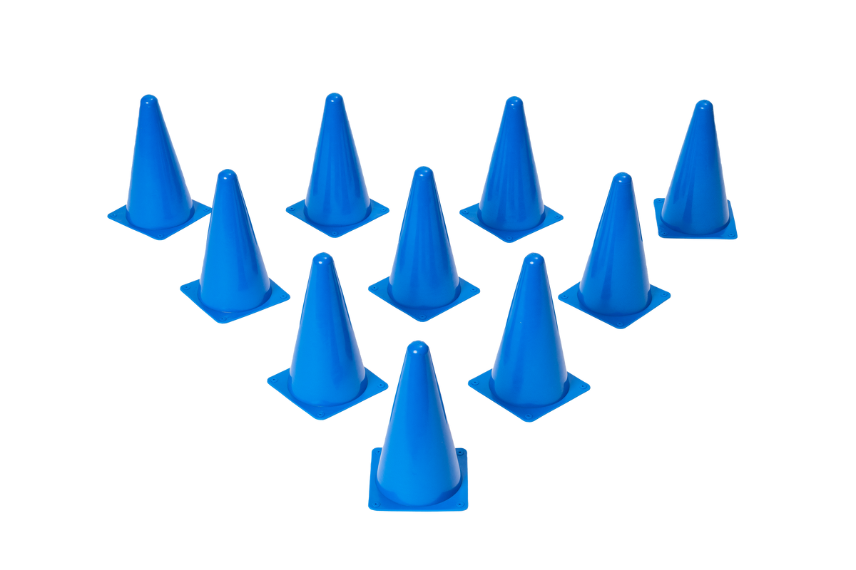 Dog Agility Cones – Pack of 10 Durable Numbered Training Cones