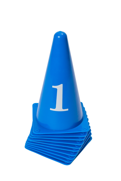 Dog Agility Cones – Pack of 10 Durable Numbered Training Cones