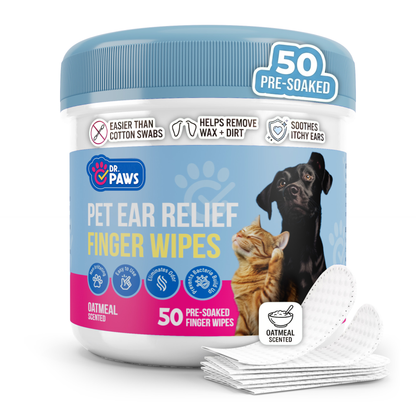 Ear Relief Finger Wipes for Pets (50 Count)