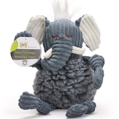 Ellamae Elephant HuggleFleece® FlufferKnottie™ Plush Dog Toy