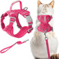 Escape Proof Cat Harness Leash Reflective Adjustable Vest Soft Breathable