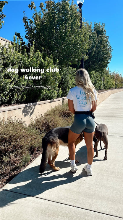 Dog Walking Club Crop Top | Gift for Dog Moms Who Love Their Walks | Made in USA