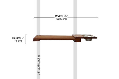 Wall Mounted Cat Feeding Shelf