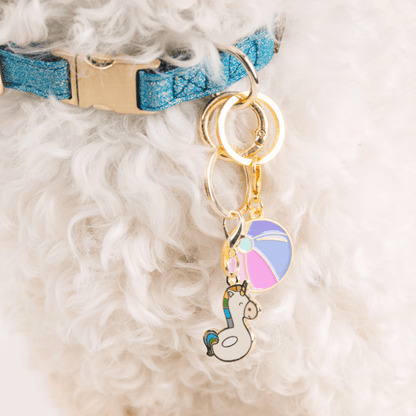 Unicorn Floatie & Beach Ball Pet Charm Set