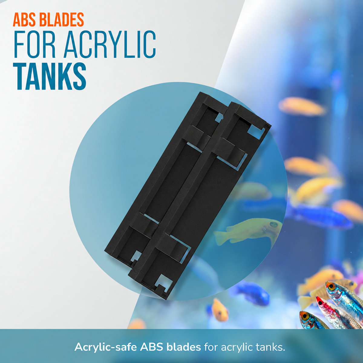 Flipper Max ABS Replacement Blades 3 Pack - Acrylic Tanks