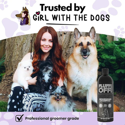 Fluff Off Dog & Cat Shampoo Set – Deshedding & Sensitive Skin 16 oz Each