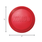 Kong Red Rubber Flyer