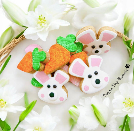 “BOO BUN™” Gift Set — Certified Lookie-a-Tookie™ Canine Cookies, Easter & Spring Handcrafted Dog Treat Collection 🐰🐾🥕