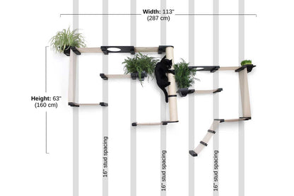 The Gardens - Modern Cat Tree with Plants