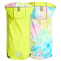 Reversible Raincoat - Neon Yellow with Tie Dye